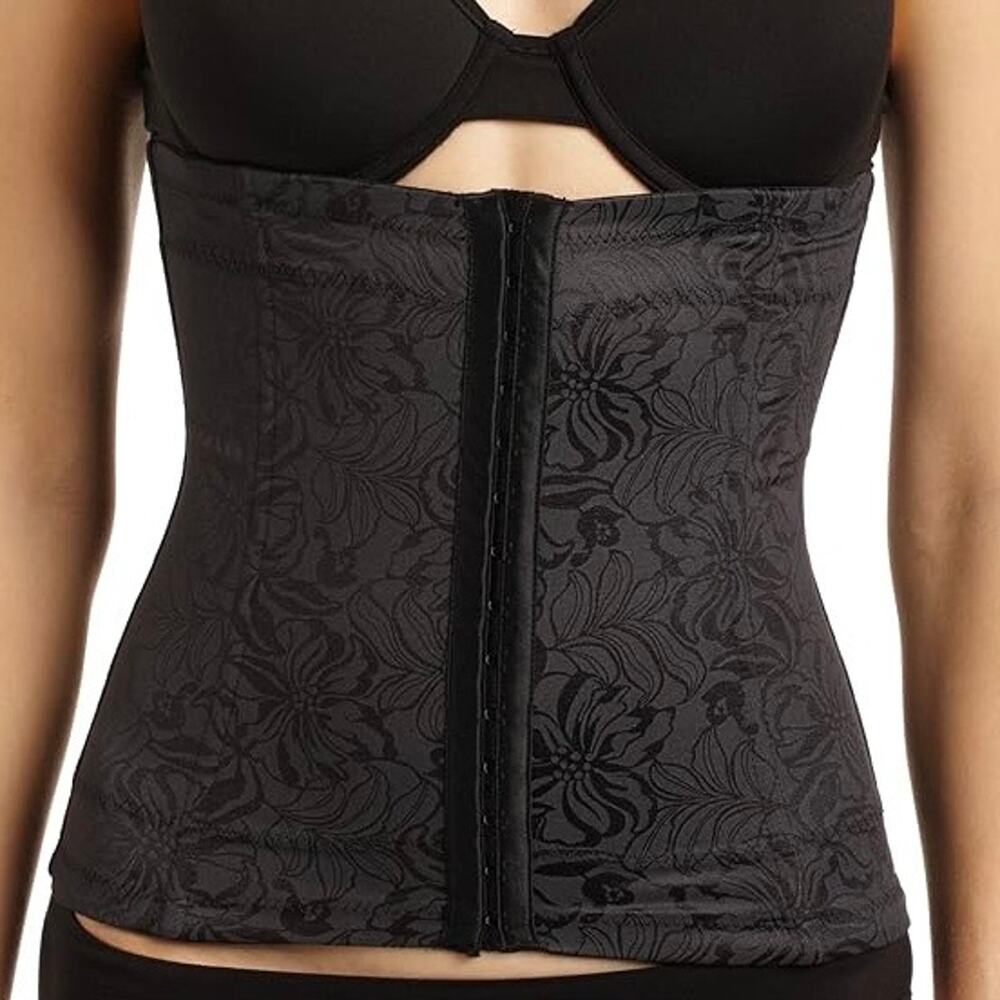 Maidenform Firm Control Shapewear Instant Slimmer Black Waist Corset 2X